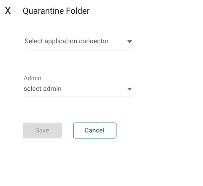 SaaS सुरक्षा API सेटिंग्स वनड्राइव क्वारंटाइन फ़ोल्डर